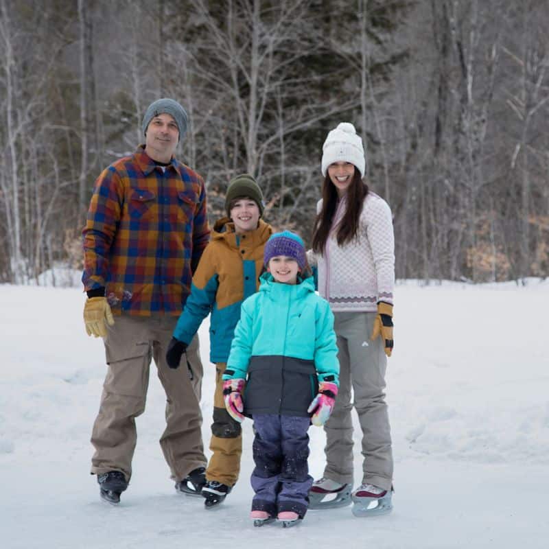 family-friendly skating white mountains