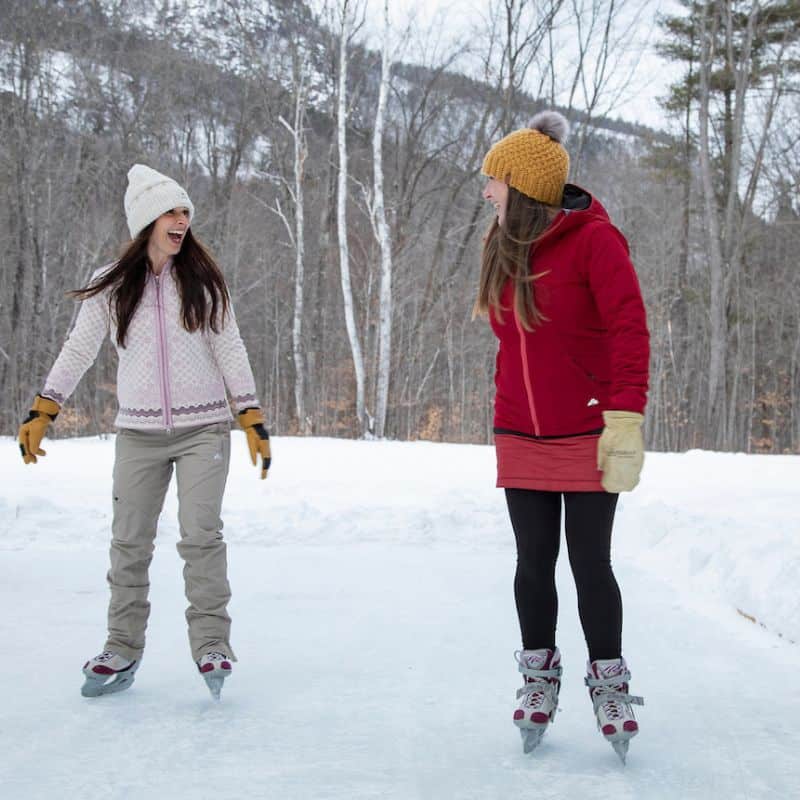 winter resort amenities skating