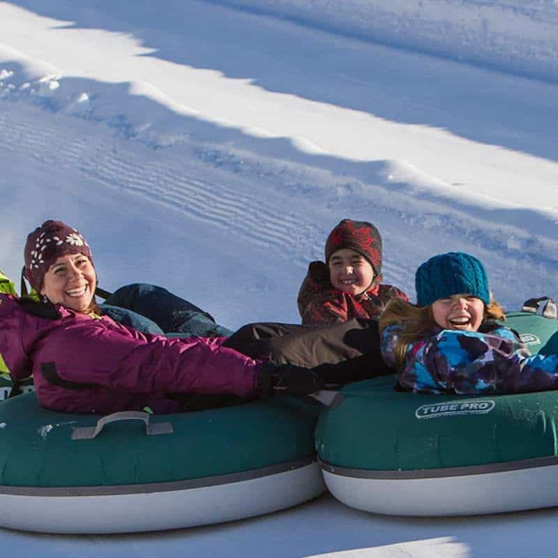 winter things to do tubing
