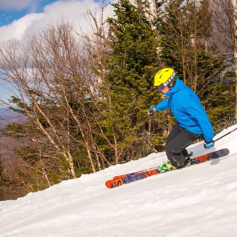 skiing in the white mountains wildcat