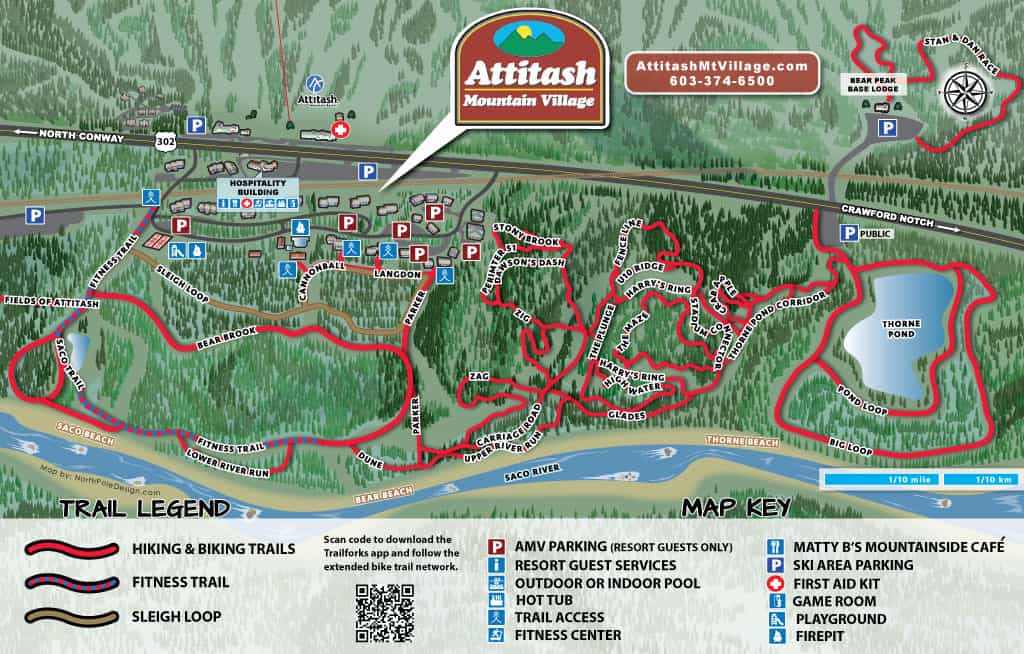 attitash mountain village trail map